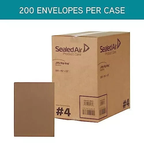 Jiffy Rigi Bag Fiberboard Mailer 9 1/2" x 13" - CARTON OF 200
