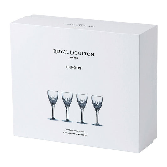 Royal Doulton Highclere Crystal Wine Set Of 4 RRP: AUD$499.00