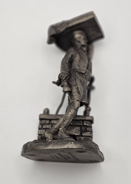 Vintage Fine Pewter "The Chimney Sweep" Figurine "Chimneys to Sweep" 1977