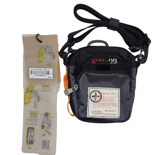 Tough Crossbody Black bag by Tough Jean INC. Ref no: TB115-030 RRP $425