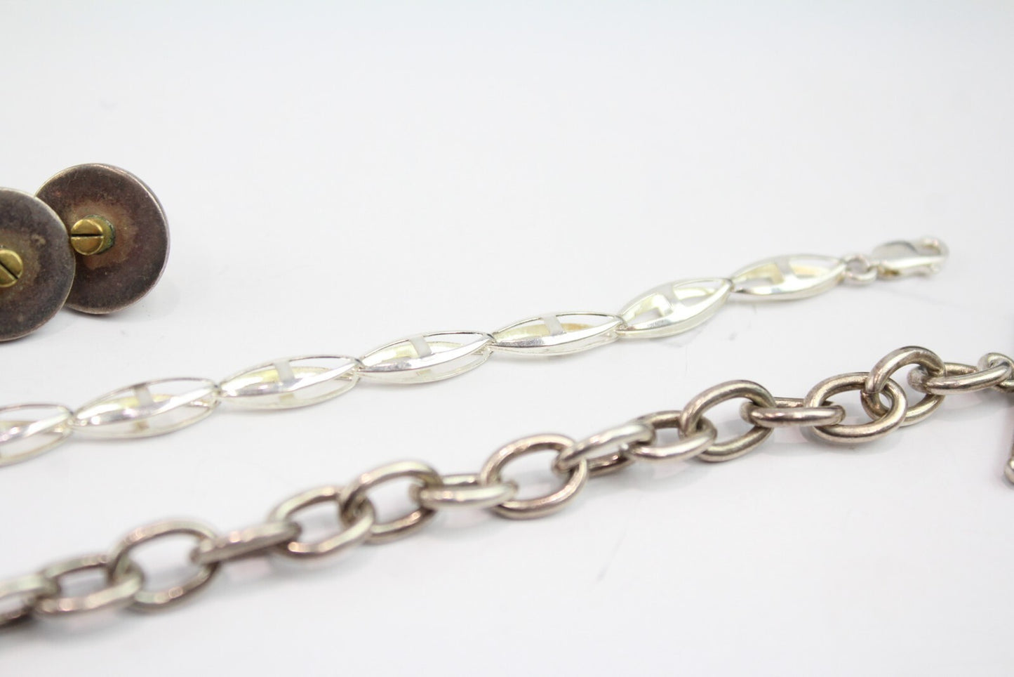 Sterling Silver Mexican Jewellery Filigree Modernist T-Bar x 5 (42g)