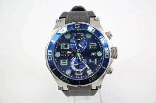 Mens Invicta Pro Diver Chronograph Steel Watch Quartz Working