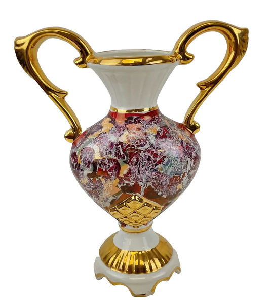 Vintage C.A Felce Setso Fior Italy Multicolored 36cm x 32cm x 12cm Vase