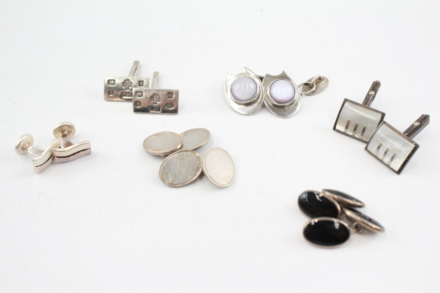 Sterling Silver Gents Accessories MOP Inlay Millennium Ingot x 6 (60g)