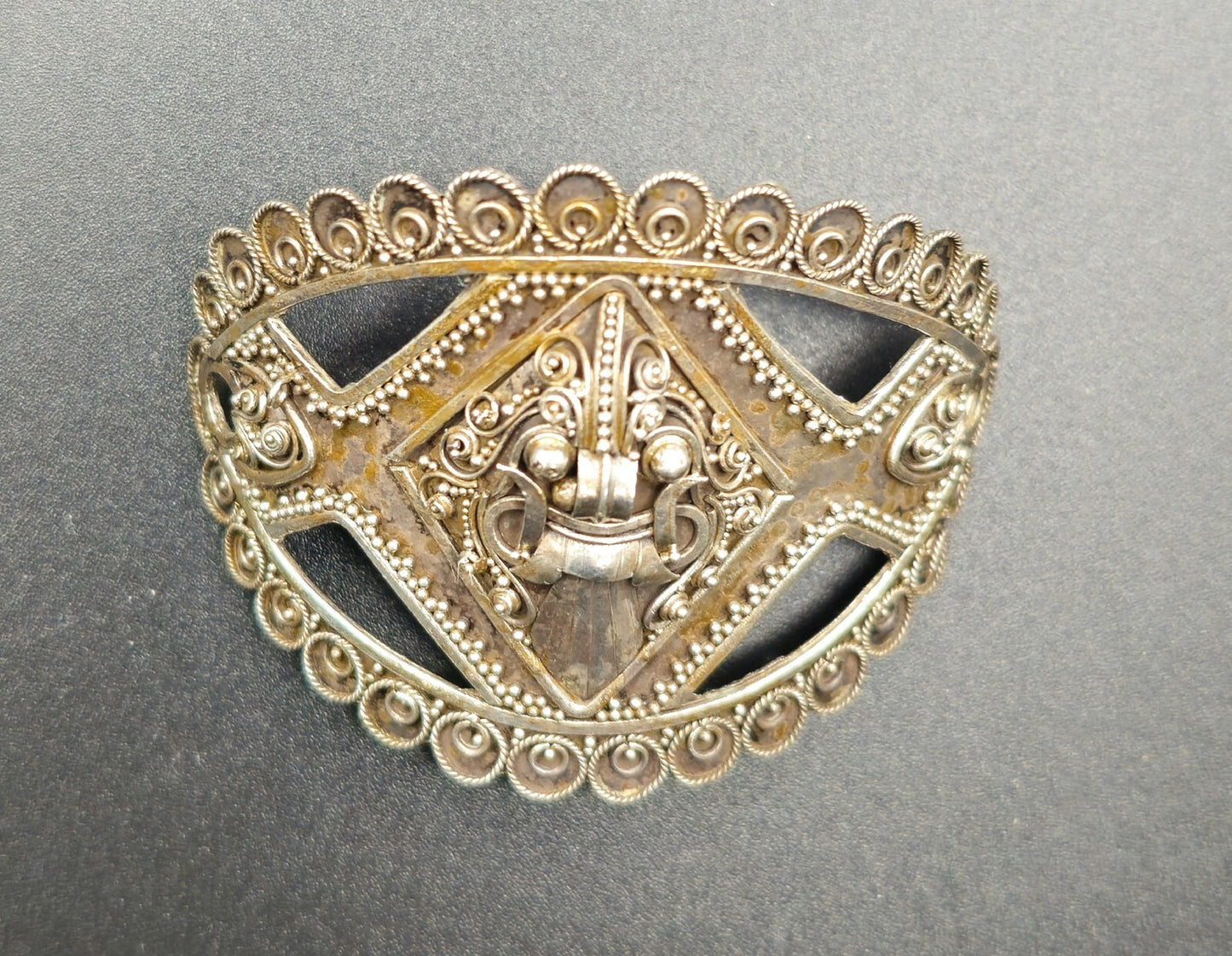 Handcrafted Traditional Silver Armlet – 10g – Intricate Filigree & Embossed