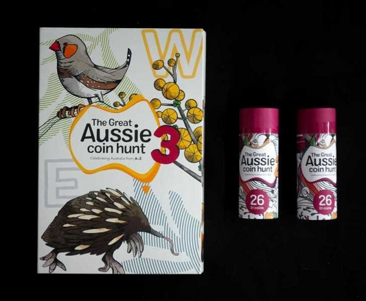 The Great Aussie Coin Hunt Collection collection folder Including 52 $1 coins a