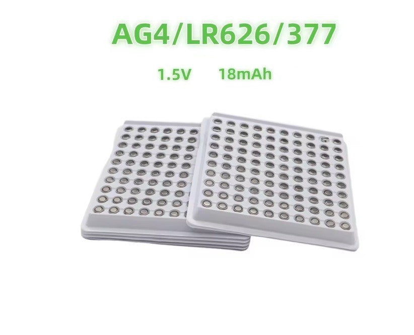 100pcs AG4 LR626 Button Battery 1.55V 377 SR626SW Batteries for Watch Remote Con