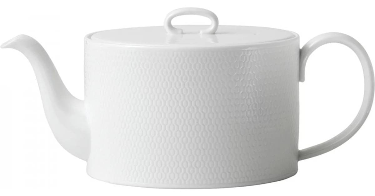 Wedgwood Gio White Teapot 1 Litre Modern Minimalist Tableware Gift - New