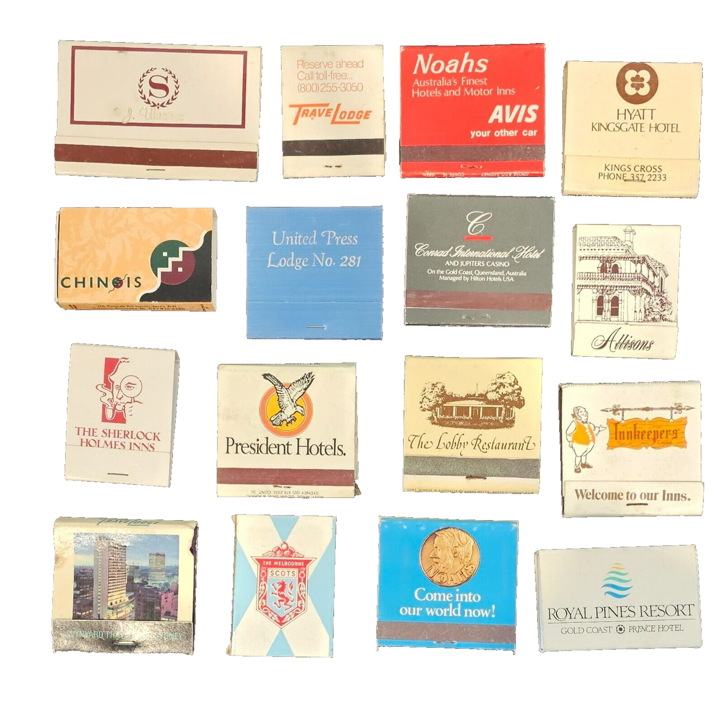 Collection of vintage matches, and match books