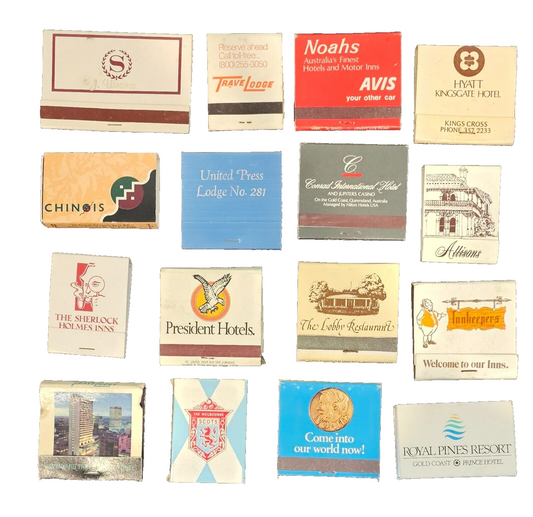 Collection of vintage matches, and match books