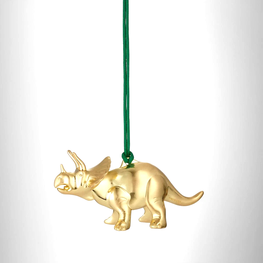 Waterford Golden Triceratops Hanging Ornament - RRP: $99.00