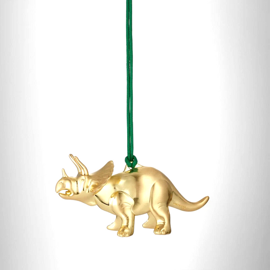 Waterford Golden Triceratops Hanging Ornament - RRP: $99.00