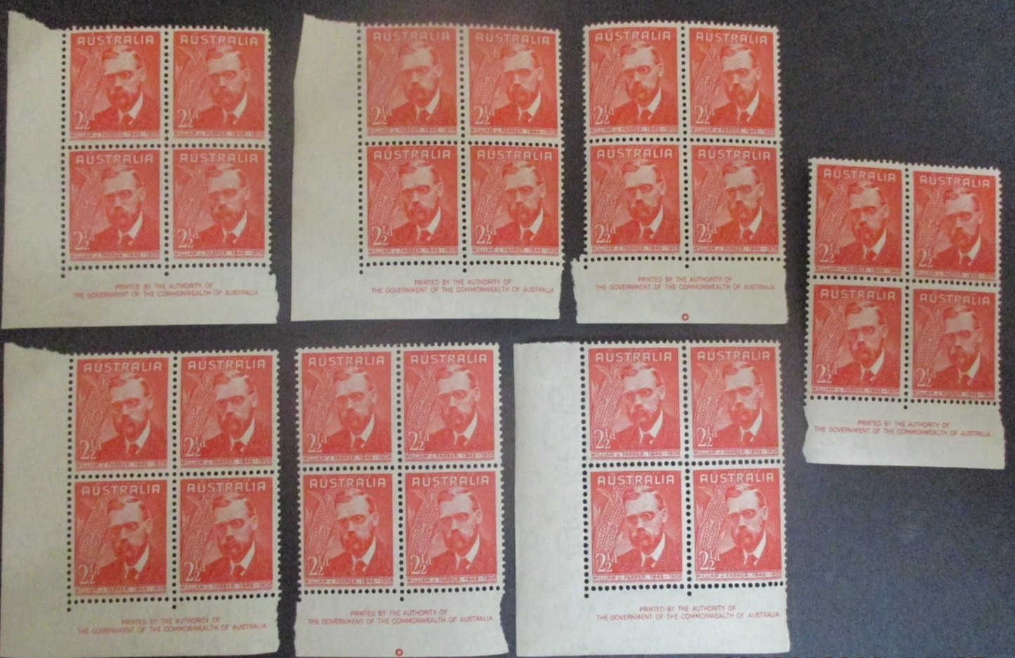 British Commonwealth Stamps: Variety Blocks Mint- Great Item