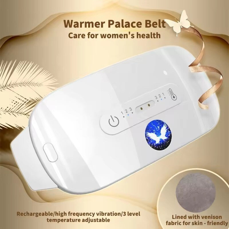 Magnetic rechargeable heating massage belt period pain relief period heat pad