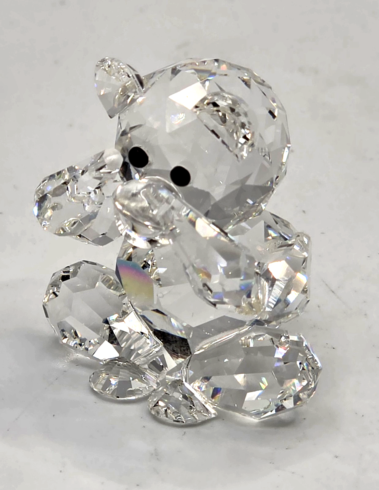Swarovski Crystal Money Figurine Miniature Clear Faceted Retired Glass Art