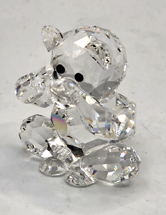 Swarovski Crystal Money Figurine Miniature Clear Faceted Retired Glass Art