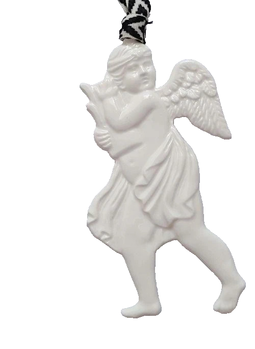 Wedgwood Christmas Gabriel Ornament Angel White Collection