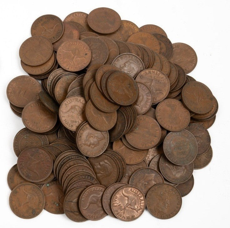 Australian Penny Collection 1911 to 1952 - Bulk Estate Lot 100+ Pennies