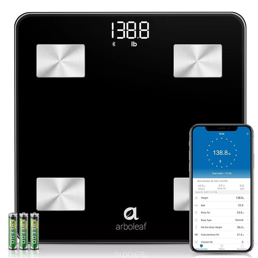 Arboleaf Body Fat Scale Smart Digital Bathroom Scale for Body Weight Fat Muscle
