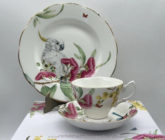 Royal Albert Miranda Kerr Australiana 3 Piece TEA Set NEW BOX