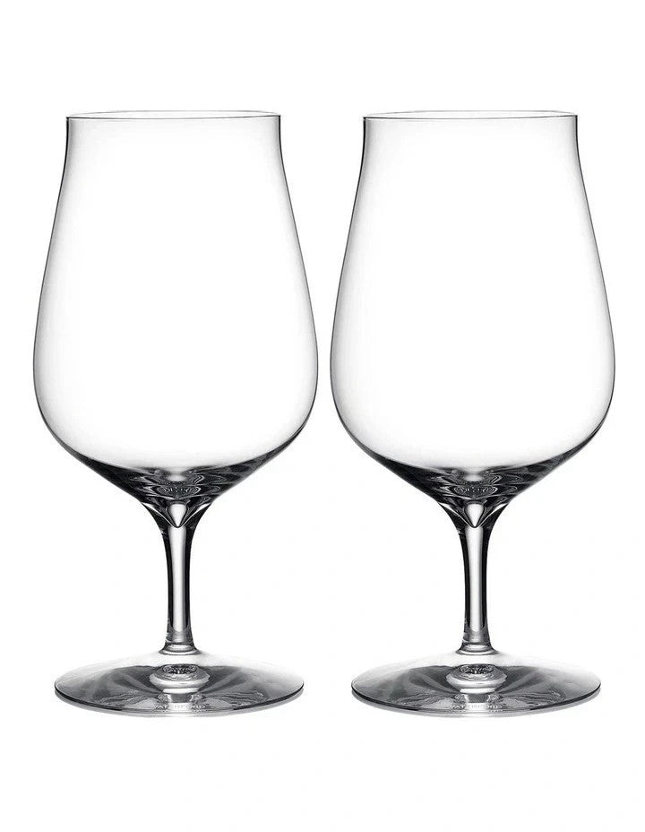 Waterford Craft BEER SNIFTER Glasses 500ml Set of 2 in Clear - New With Box