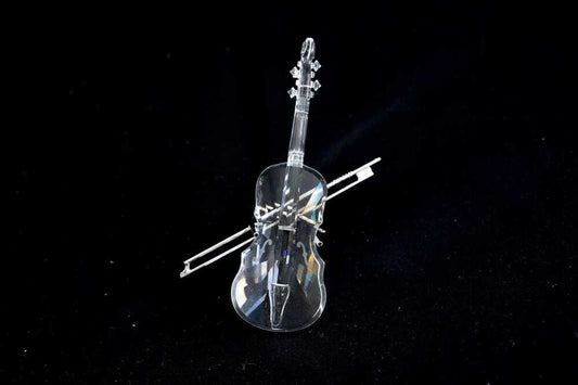Swarovski crystal 'Violin' with bow/stand figure From the Crystal Melodies serie