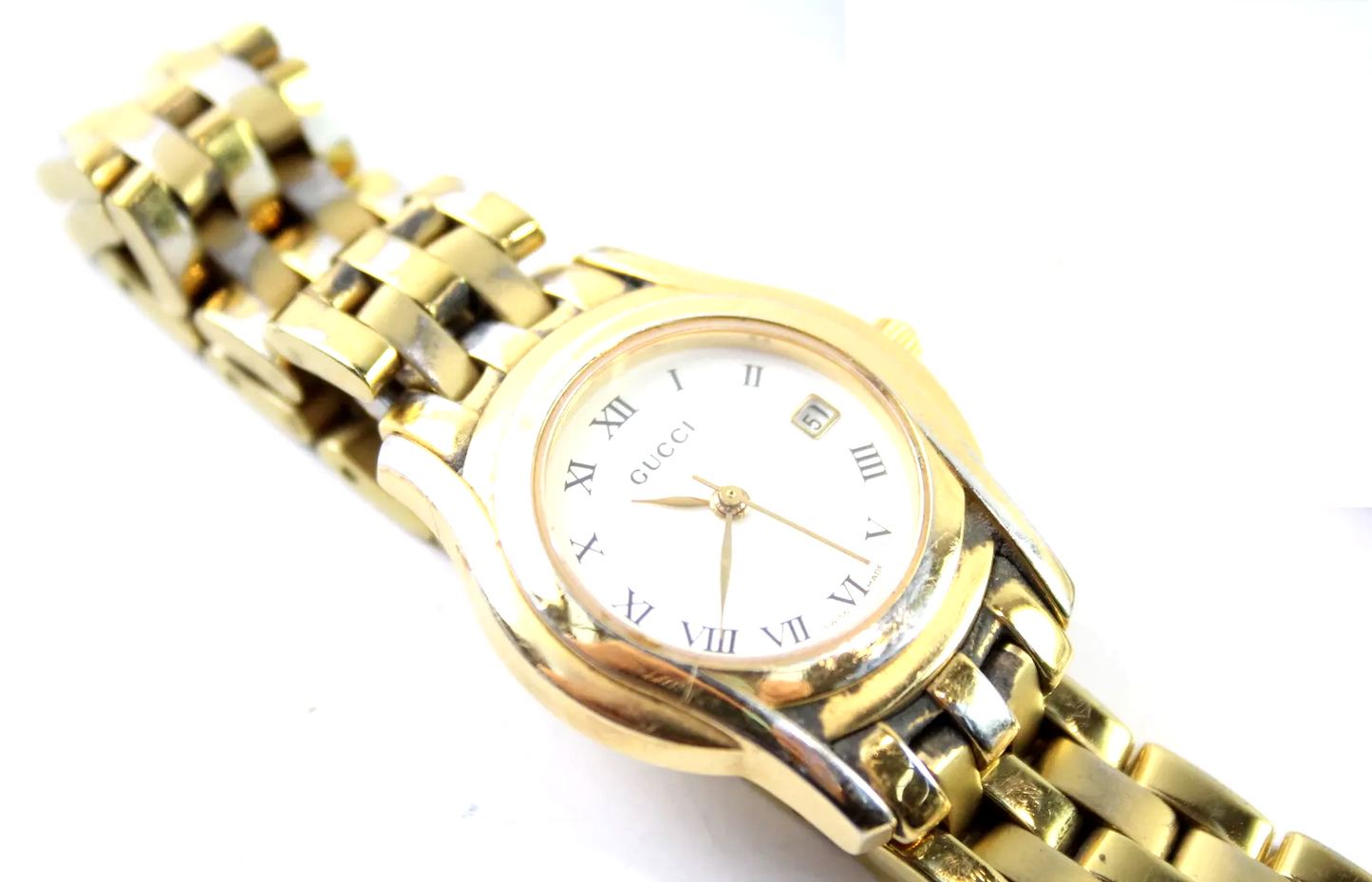 Gucci Women's Gold-Tone Quartz Watch – Needs Repair / For Parts – Designer