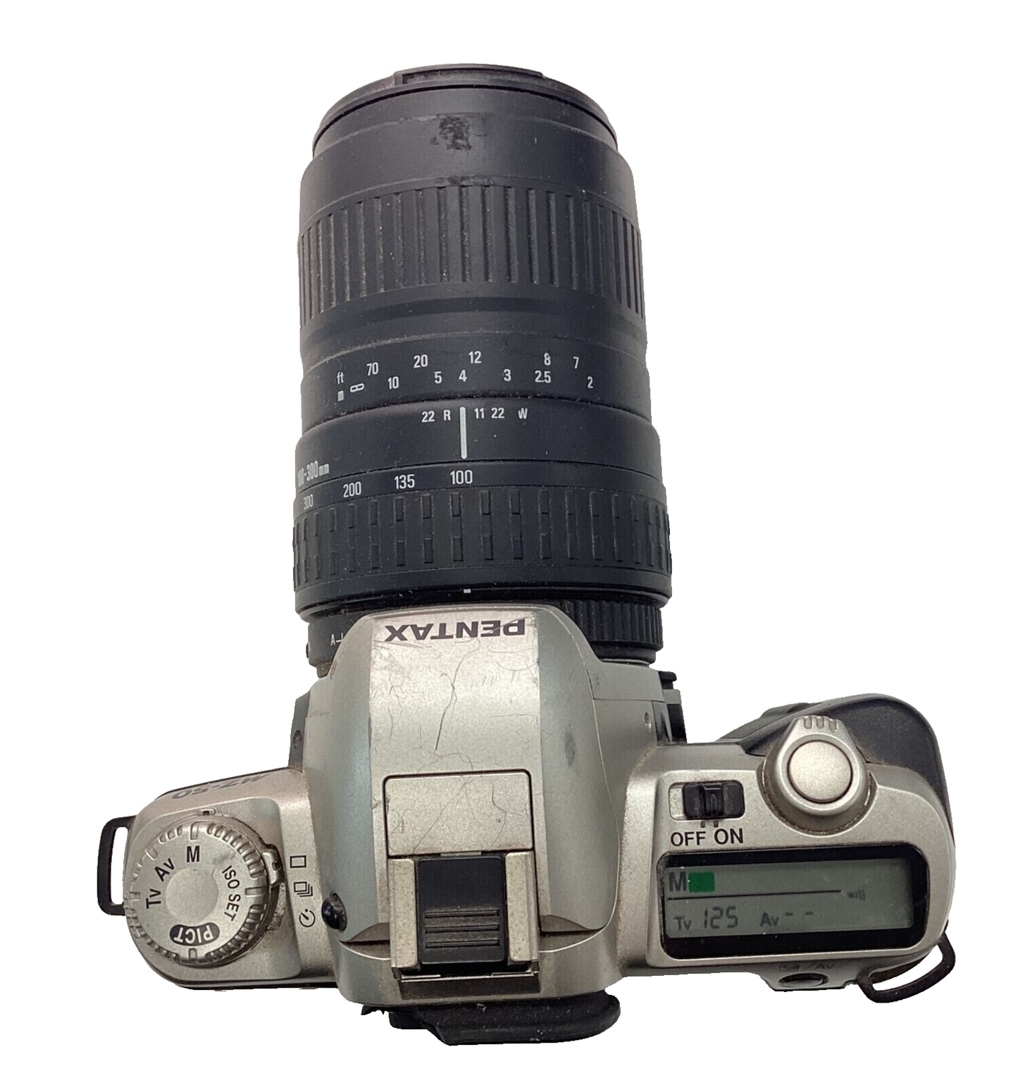 Pentax MZ-50 Film Camera (Turns On But Read Description / Sold as is)