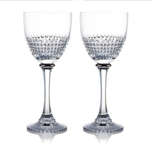 Rogaska Diamond Platinum goblet Set of 2 - RRP $199