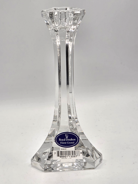 Royal Doulton "Harmony" Crystal Candlestick 17cm - Made in Germany - New in Box