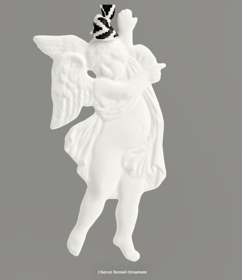 Wedgwood Cherub Remiel Ornament White RRP $99