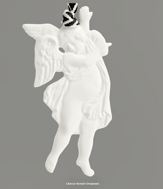 Wedgwood Cherub Remiel Ornament White RRP $99