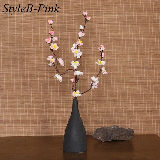 Artificial Plum Blossom Flowers Chinese Style Red Cherry Blossom Fake Flower