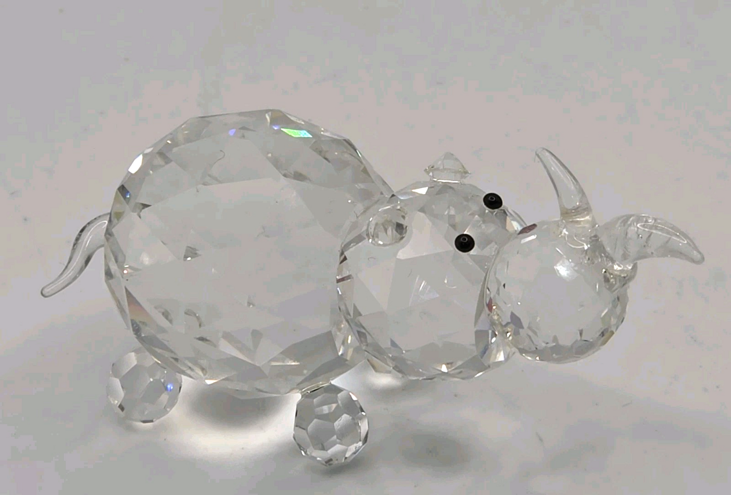 Swarovski Crystal Hedgehog Figurine Large Faceted Crystal Animal