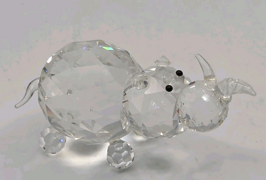 Swarovski Crystal Hedgehog Figurine Large Faceted Crystal Animal
