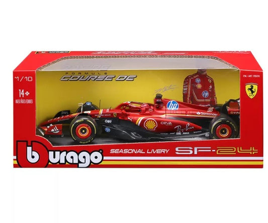Maisto 1:18 Scale Formula 1 Diecast Cars Ferrari SF-24 2024 Charles Leclerc