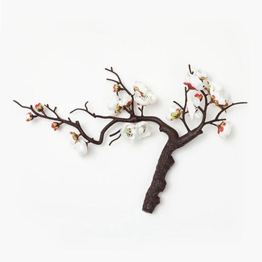 Artificial Plum Blossom Flowers Chinese Style Red Cherry Blossom Fake Flowers Si