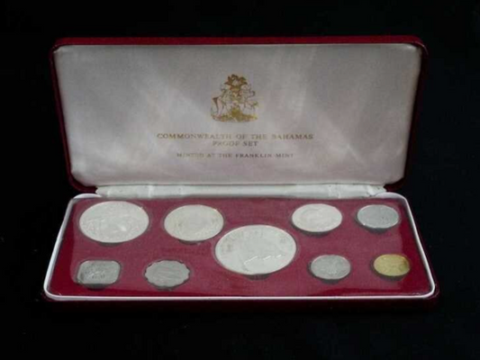 1974 FRANKLIN MINT "THE COMMONWEALTH OF THE BAHAMA ISLANDS PROOF SET