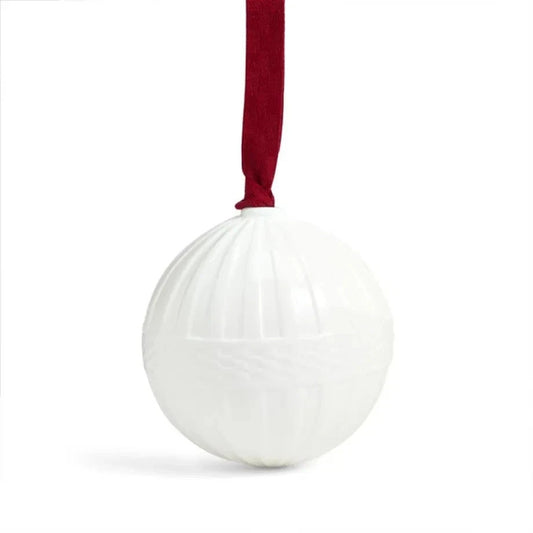 Wedgwood Festive Fluted White China Hanging Ornament RRP: $99.0