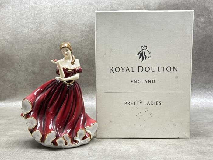 Royal Doulton Pretty Ladies 'With All My Love' porcelain figure HN 5420. Boded