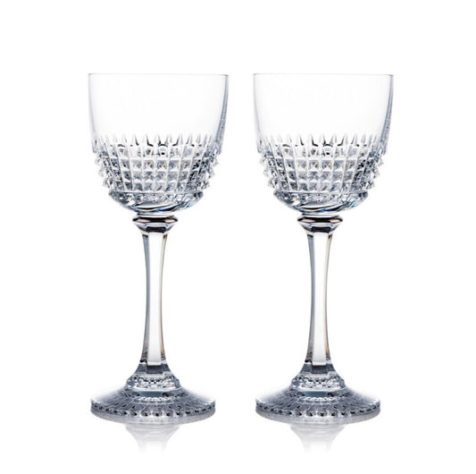 Rogaska Diamond White goblet Set of 2 - RRP $199
