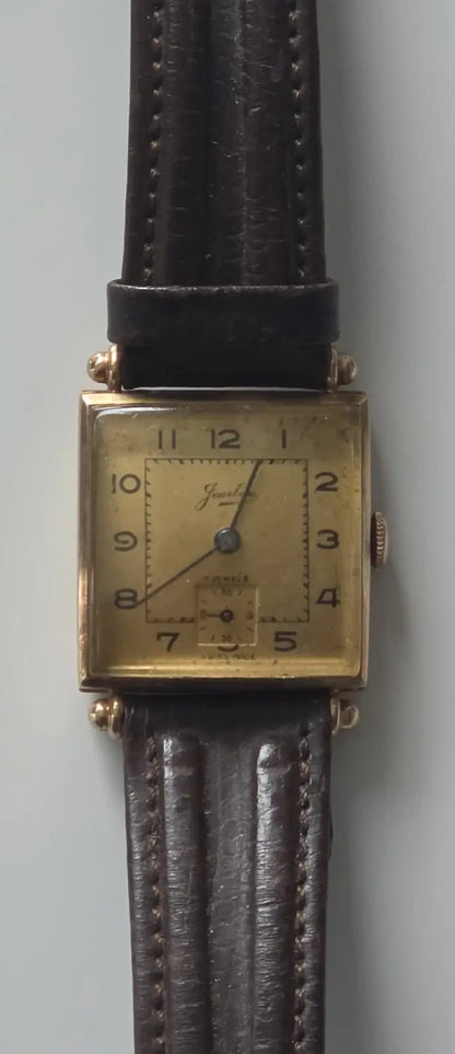 Antique Jewlex Swiss Watch – 9ct Rose Gold Mechanical (Running