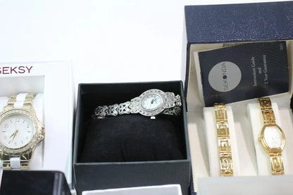 Womens Assorted Boxed Watches Seksy Guess Etc Quartz UNTESTED x 15