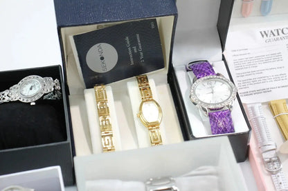 Assorted women's boxed watches bundle of 15 including Seksy and Guess