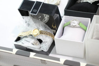 Womens Assorted Boxed Watches Seksy Guess Etc Quartz UNTESTED x 15