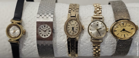Women's Vintage Watches Hand-Wind Sekonda, Tissot, Excalib, Regency. Untestedx5