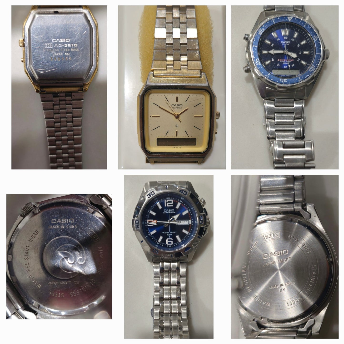 3X Men’s Casio Quartz Watches – Untested – Sold as is
