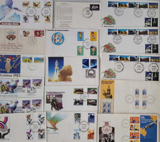Vintage Collection of 16 International First Day Stamps #0307