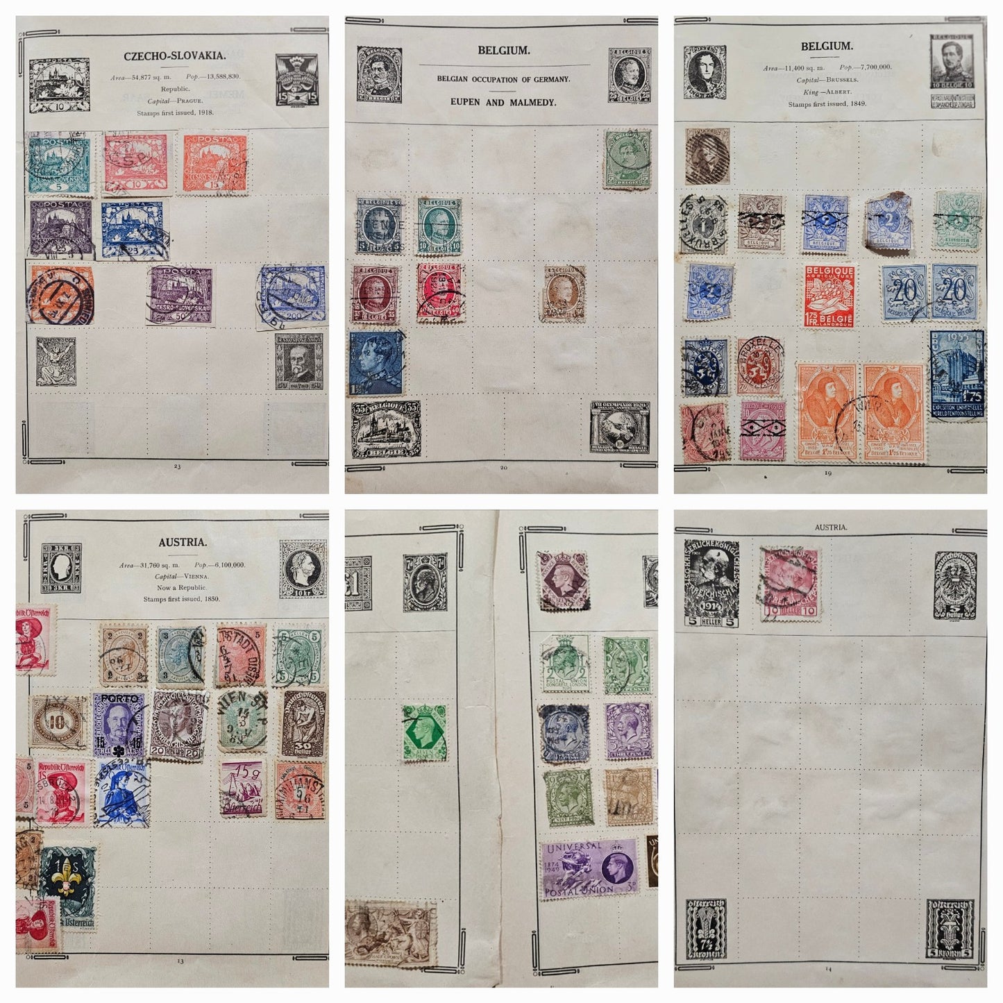 Vintage Valuable Collection of Lot International Booklet With Stamps #0307