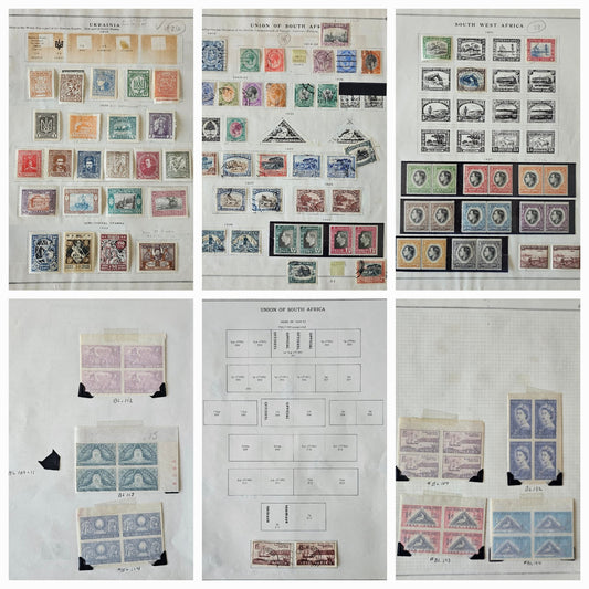 Vintage South Africa And Ukraine Post Stamps #0224